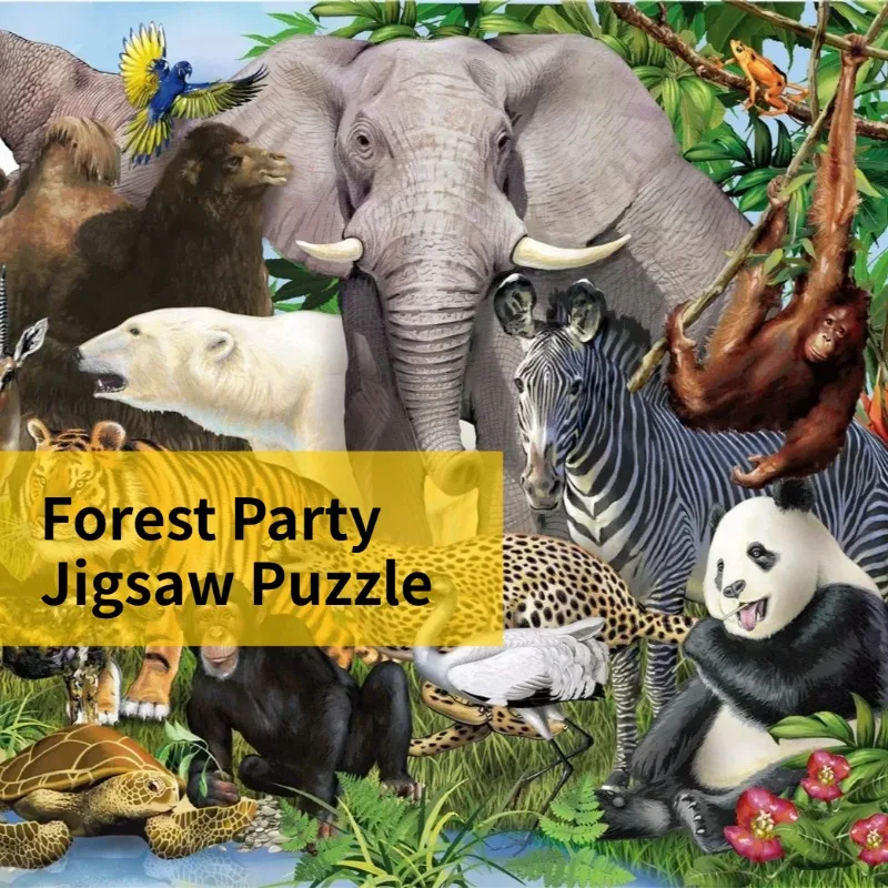 

69*51cm 1000 Pieces Gray Cardboard Jigsaw Puzzles Adult Forest Party Jigsaw Puzzles Decorative Paintings Variety Styles