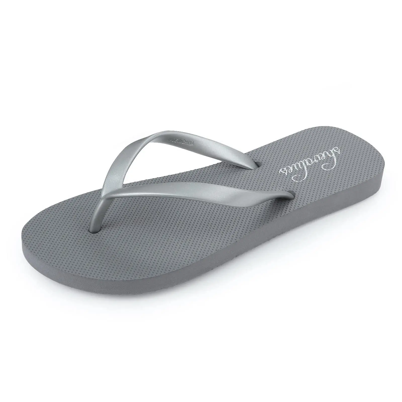 Litfun Slim Women's Shower Slippers Rubber Beach Flip Flops Multiple Purpose Summer Female Slides Anti-slip Basic Thong Sandals
