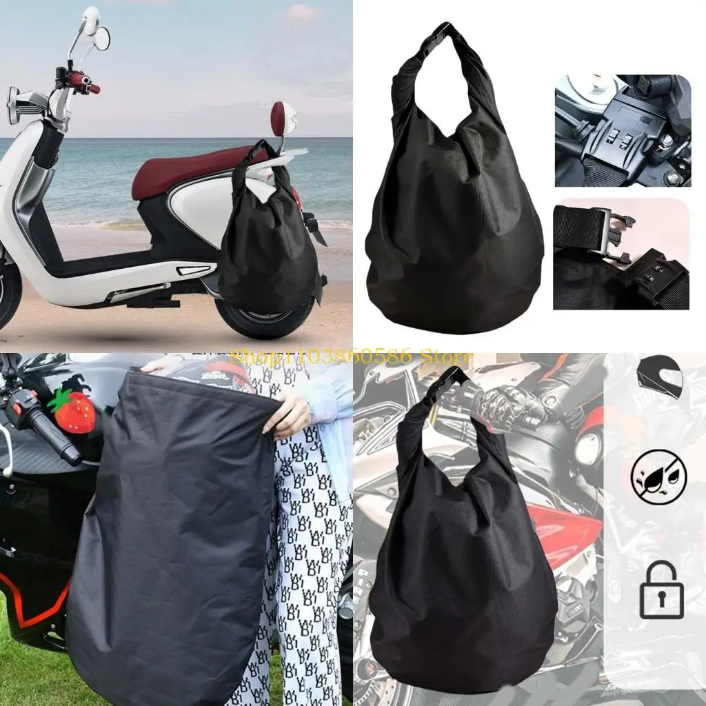 

242A Dustproof Helmet Storage Carrying Bag Portable Travel Helmet Bag with Lock Full Helmet Bag Motorcycle Helmets Backpack
