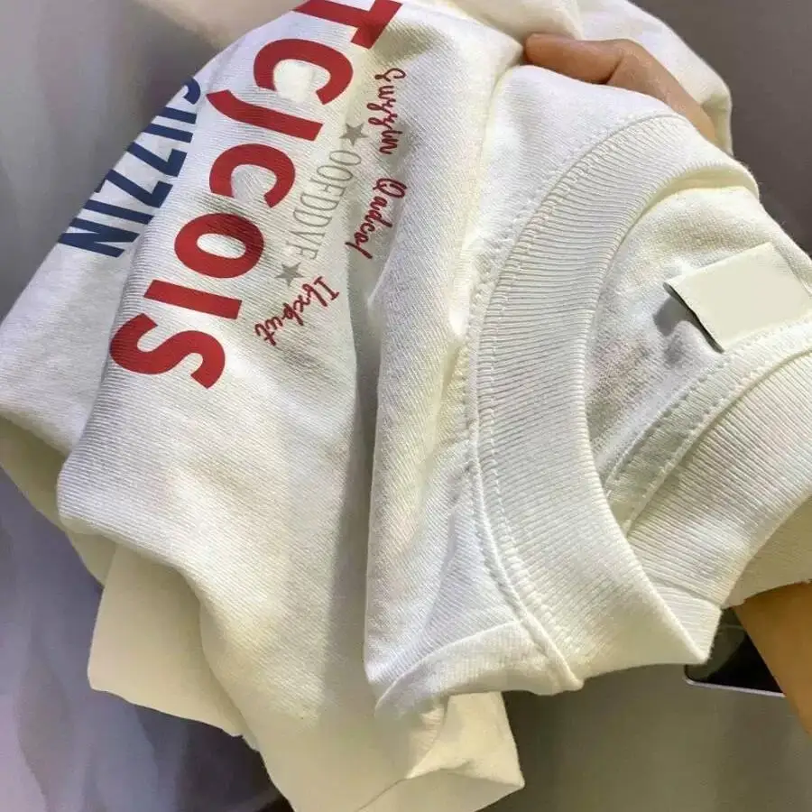 

Ins Trendy Cotton ort Sve T-irt ex Loose Fit Versatile Top Youth Faion Spring Printed Casual Wear All Seasons