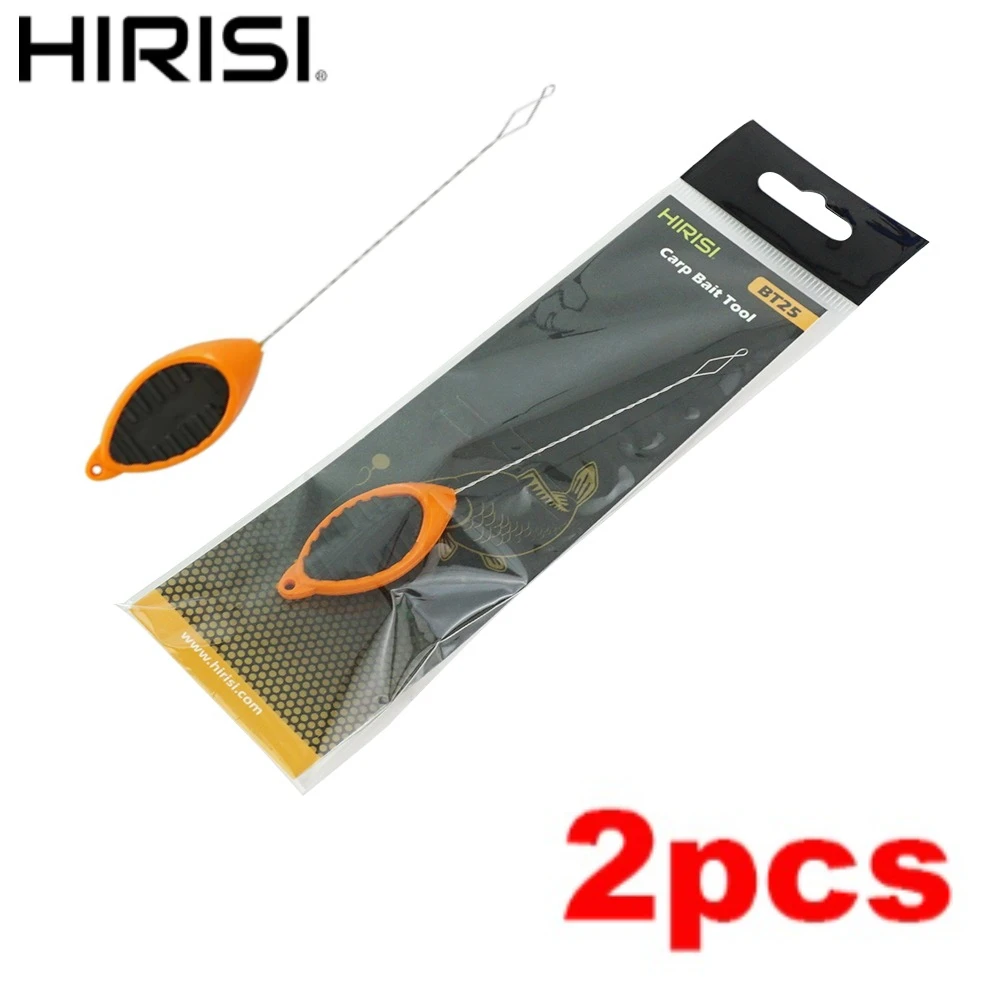 2 قطعة Hirisi صيد سمك الشبوط الطعوم تزوير إبرة الطعوم تلاعب مجموعة أدوات الحفر عقدة مجتذب خط Boilie توقف الصيد اكسسوارات