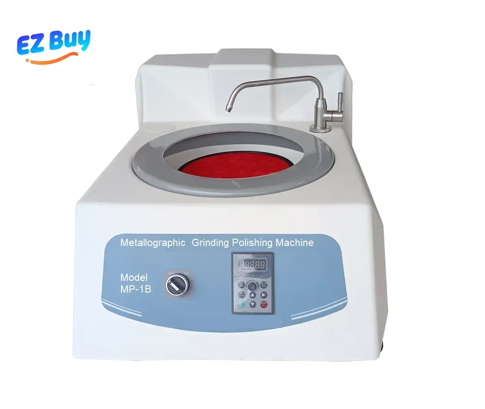 Desktop grinder polisher with Flannel and sandpaper Stepless speed metallographic sample grinding polishing machine