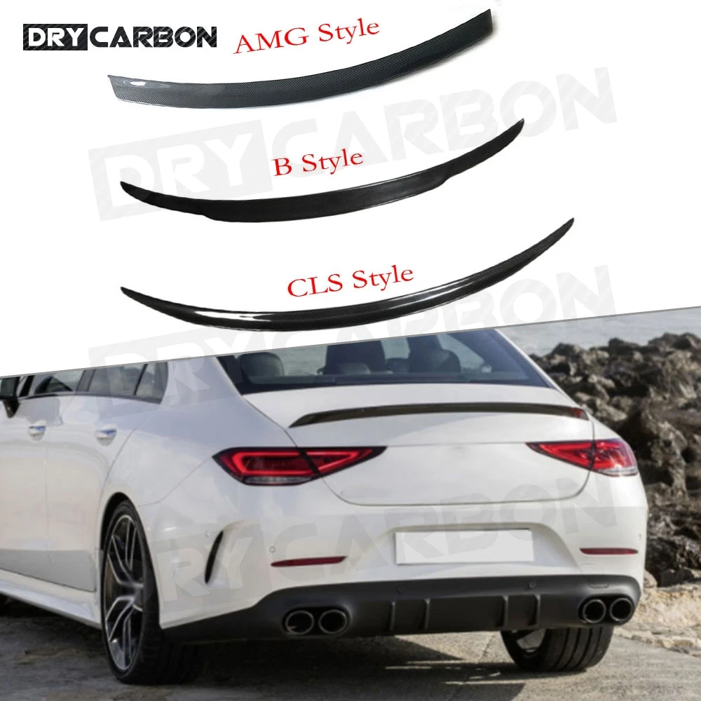 

Carbon Fiber Car Rear Trunk Spoiler Lip Wing for Benz CLS Class C257 CLS260 300 350 450 CLS53 AMG 2019+ Rear Spoiler