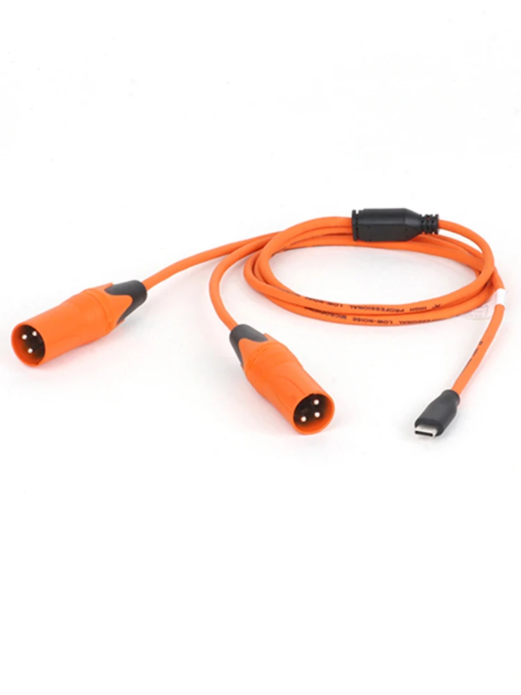 Kabel USB C do 2 XLR, konwerter kabla audio USB typu C na podwójny 3-pinowy XLR męski/żeński kompatybilny z smartfonami lub laptopami — zdjęcie produktu 7