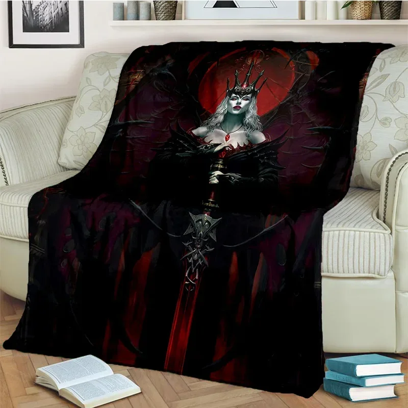 Classics Diablo Game Gamer Cartoon Blanket,Soft Throw Blanket for Home Bedroom Bed Sofa Picnic Travel Office Cover Blanket Kids