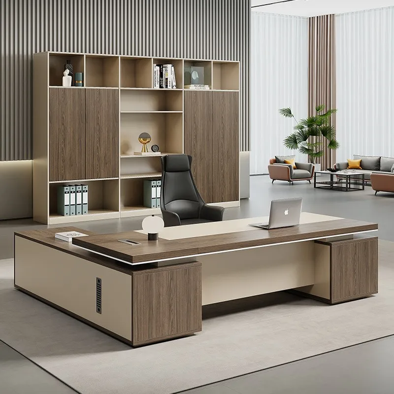 Yjq boss desk full set of simple atmosphere chairperson's office furniture boss desk