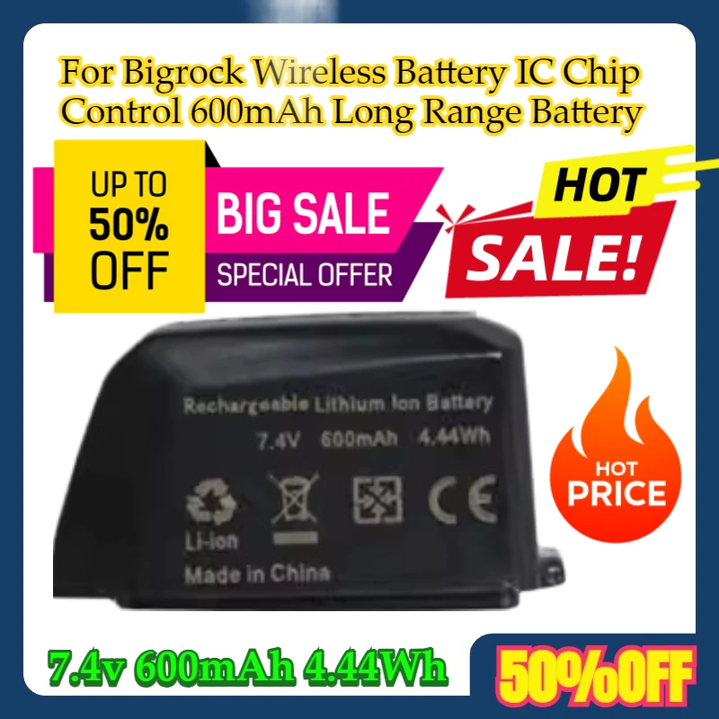 

For Bigrock Wireless Battery IC Chip Control 600mAh Long Range Battery 7.4v 600mAh 4.44Wh