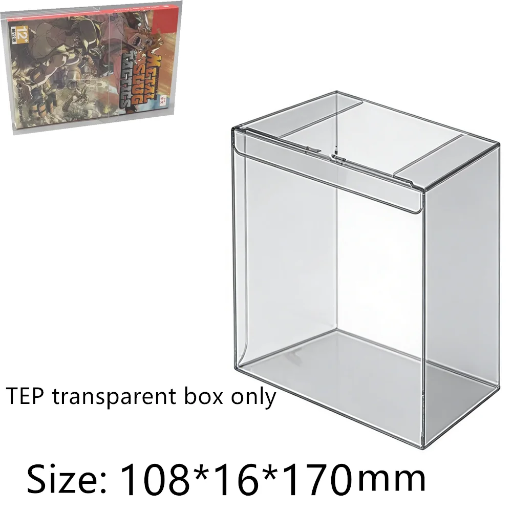 Transparent Box Protector For Metal Slug Tactics Launch Edition Collect Boxes PTE Storage Game Shell Clear Display Case