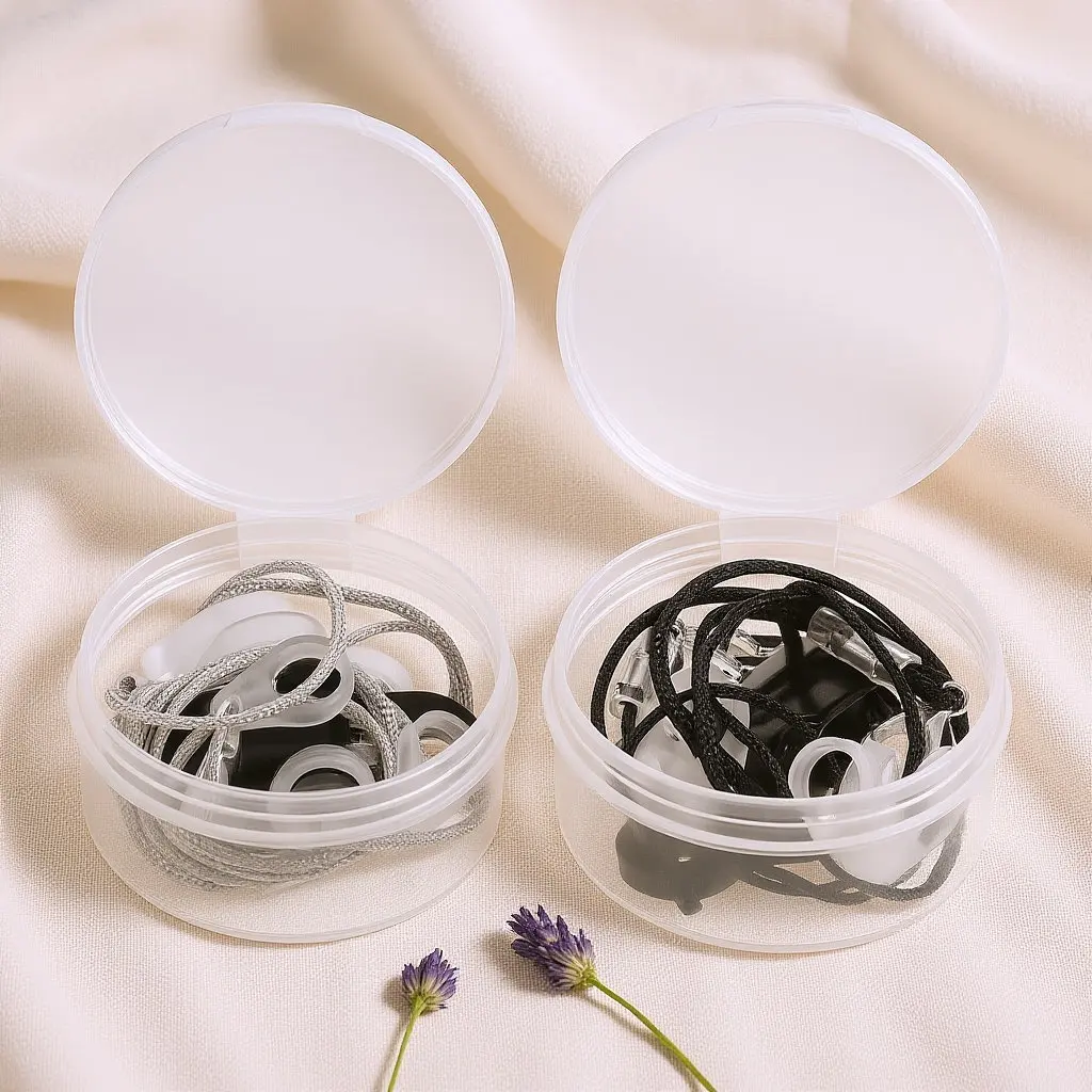 

2 комплекта держателей-клипс для слуховых аппаратов, защитный шнурок от потери, мягкий, приятный для кожи, безопасный фиксирующий шнур для путешествий и использования на улице