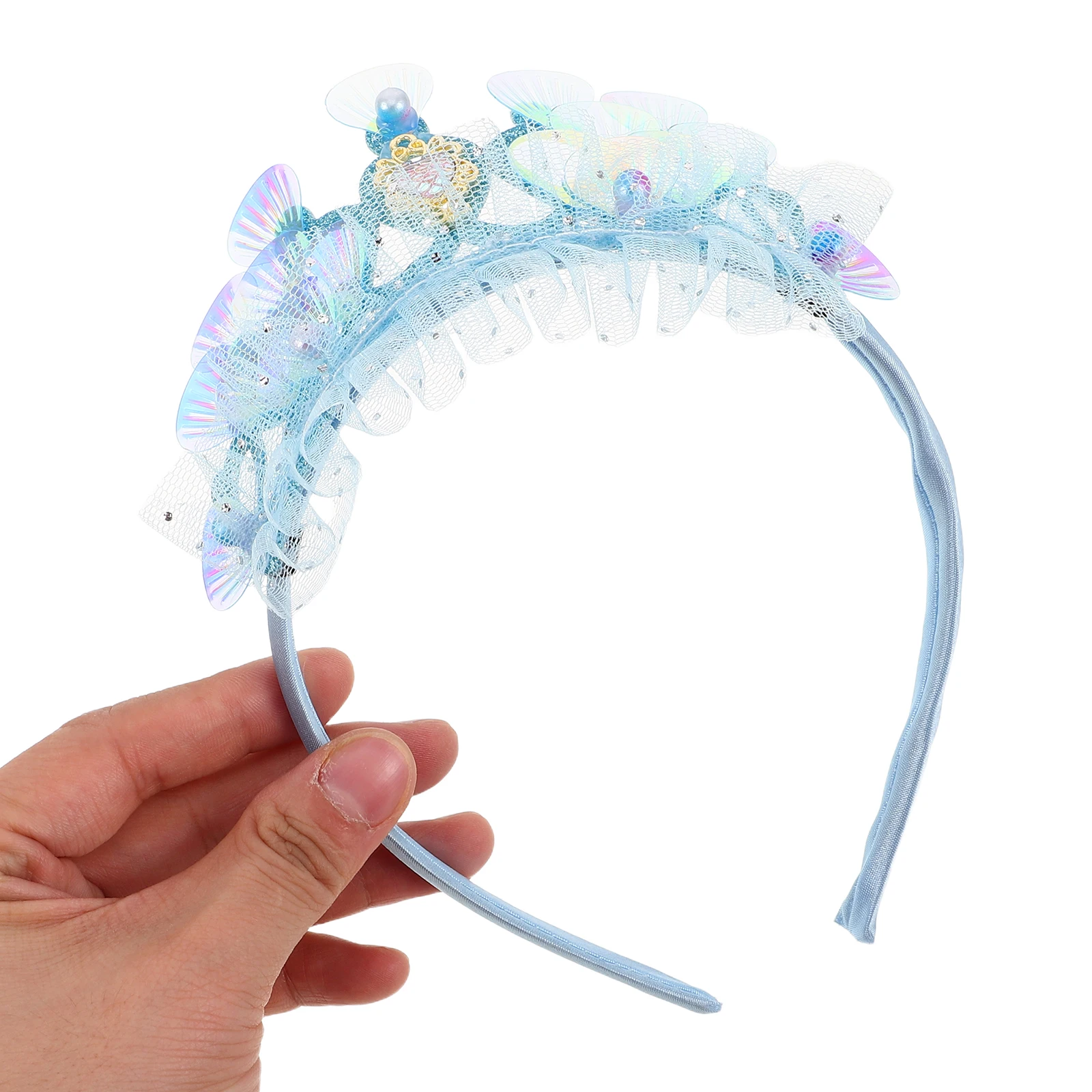 

Mermaid Crown for Girls Ocean Headband Shell Princess Tiaras Kids Hair Accessories Birthday Photoshoots Costumes Toy