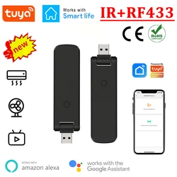 Universal Smart Remote Control WIFI IR RF433 315 Rotate USB Infrared Tuya Control For Air Conditioner Certain For Alexa Google