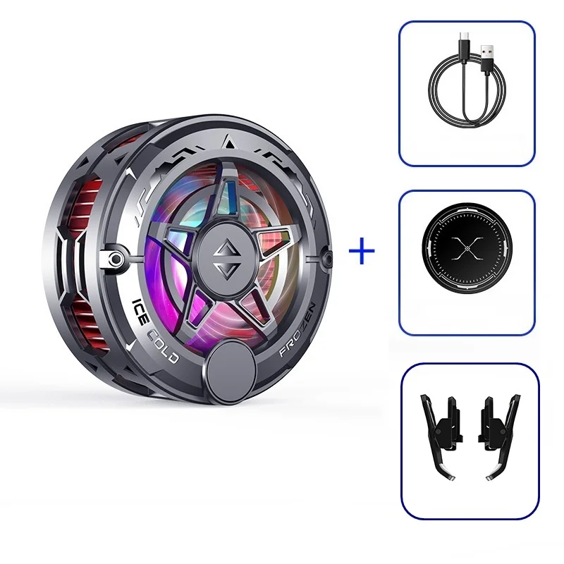 Universal Magnetic Phone Cooler with RGB Display