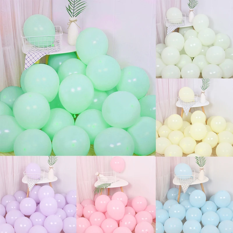 30/20/10/2Pcs Macaron Latex Balloons Pastel Pink Mint Green White Blue Macaron Balloons Baby Shower Wedding Birthday Party Decor