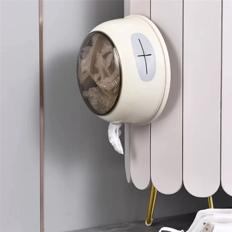 B97A-Wall Mounted Swivel 3 In 1 Multifunctional Storage Box For Kitchen Home Use Disposable Crisper Bags