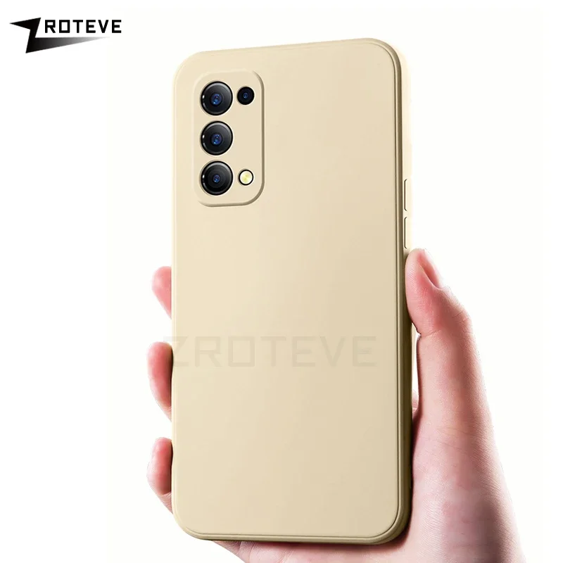 Reno6 Pro Case ZROTEVE Silky Liquid Silicone Soft Cover For Oppo Reno 6 5 Z 5Z 4Z 4 Pro Reno5 Reno4 Reno4Z Reno5Z Phone Cases