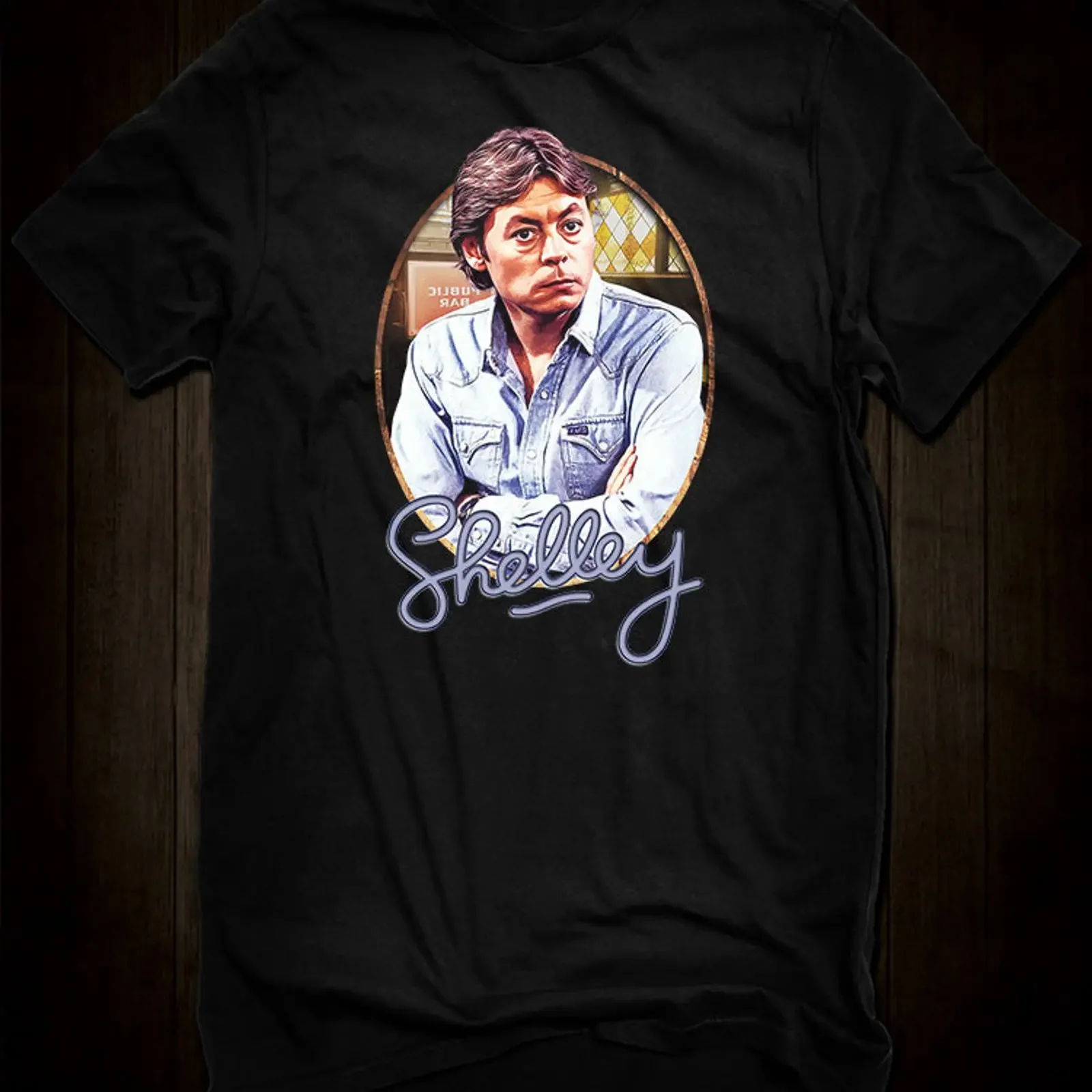Shelley British sitcom Hywel Bennett T Shirt vintage Washed Stretched fashion Stylish graphic Casual Comfortable homme