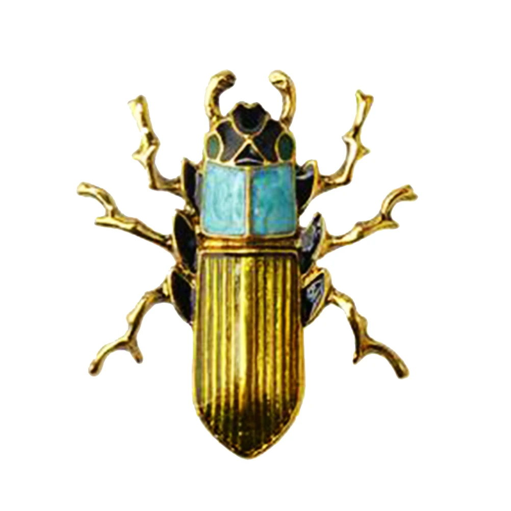 

Enamel Beetle Brooch Pin Shiny Golden Lapel Women Party Accessories Alloy Chest Pin For Bag Dress Shirt Hat Scarf Shawl Everyday