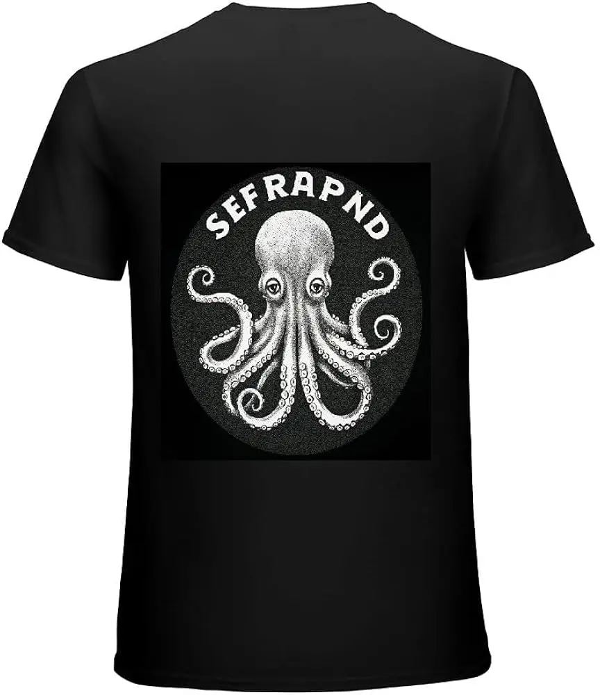 Graphic Tees Speared Octopus T-Shirt Kraken - Spearfishing Short Sleeve for Men Black  High Quality 100%Cotton Short Sleeve