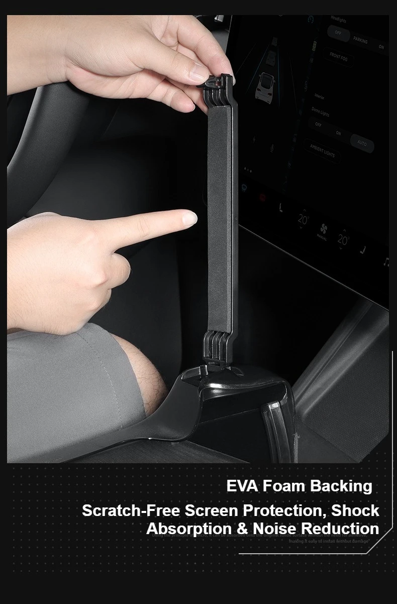 Aufbewahrungsbox unter dem Bildschirm für Tesla Model Y/3 Highland/ModelY Juniper, versteckte Ablage für die Mittelkonsole, Organizer, Zubehör – Detail 14