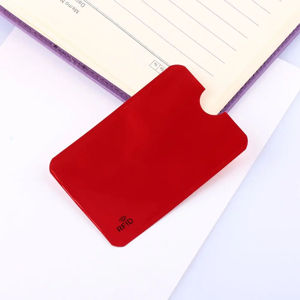 5Pcs Anti Rfid Card Holder Blocking Reader Lock Bank Card ID Card Case Protector Metal Credit Card Holder Aluminium Card Cover