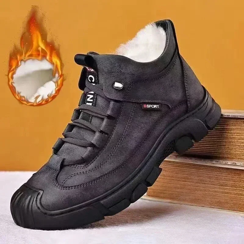 

Men's Casual Shoes, New Style Thickened and Padded Casual Cotton Shoes, Men's Warm Sports Shoes, Winter Outdoor Sports Shoes