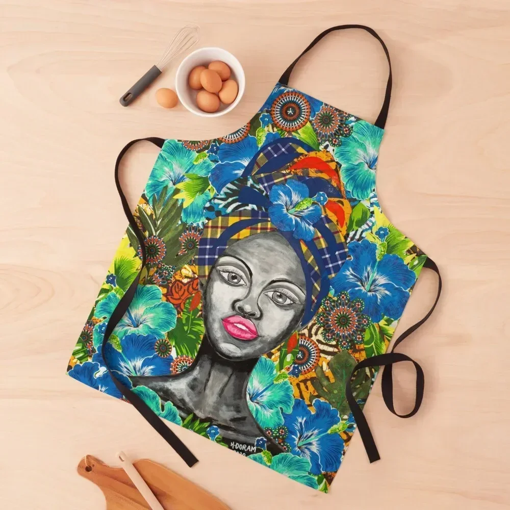 

Tribute to Melanin #6 Apron Women's Dress Woman Kitchens Kitchen Items custom women's kitchen Apron