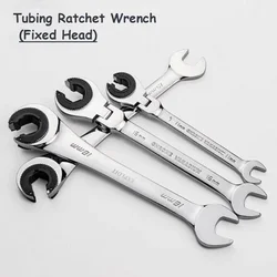 1PC Tubing Ratchet Wrench Ratchet Combination Metric Wrench Set Hand Tools Torque Gear Socket Nut Tools a Set of Key