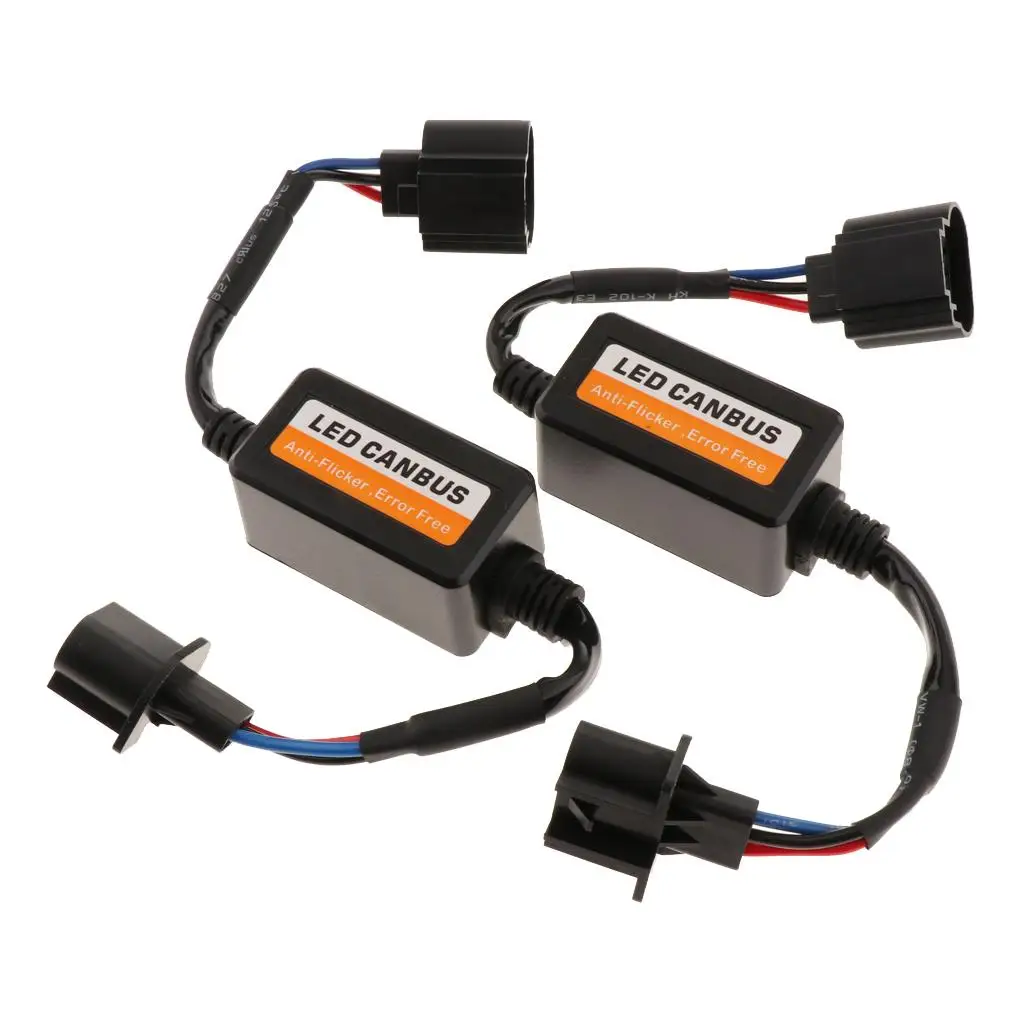 2x H-13 LED Auto H13 Headlight Decoder Anti-flicker Load Resistance Decoder