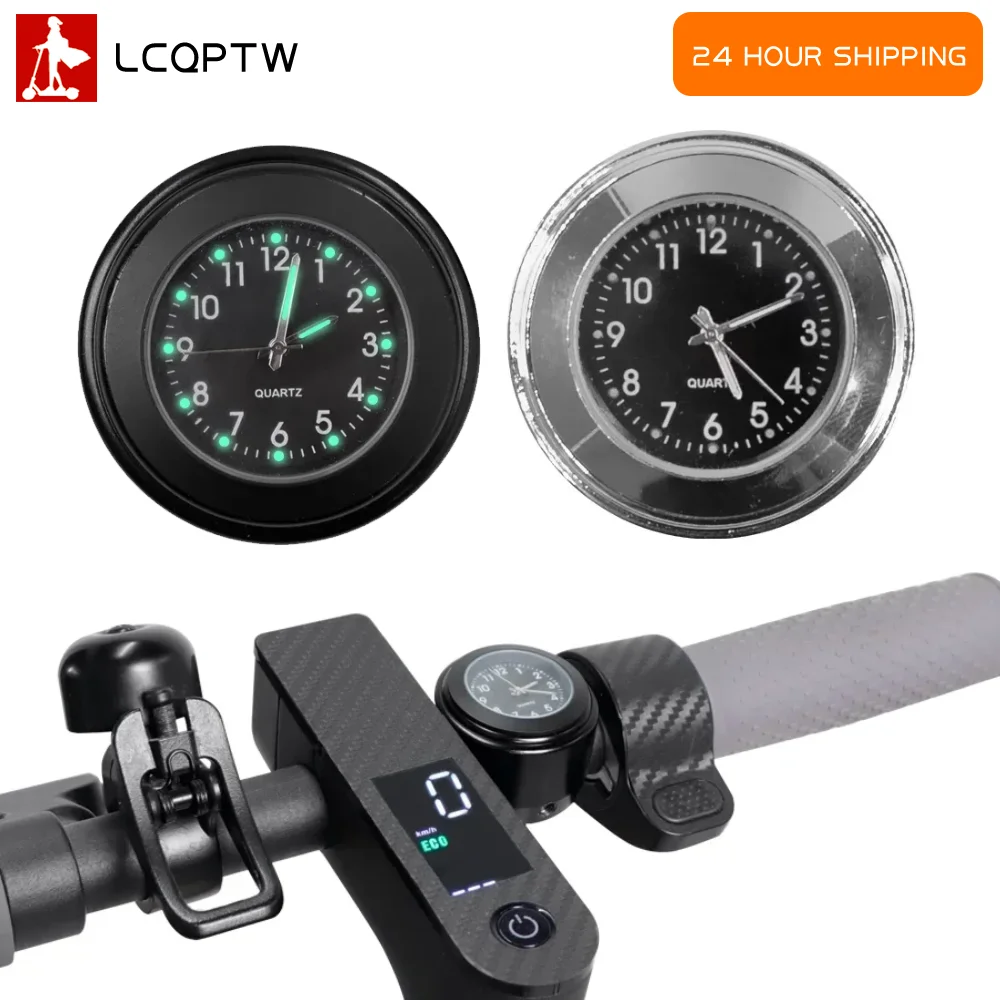 

Aluminum Luminous Handlebar Quartz Clock Universal for 7 Inch 8 Inch Electric Scooter Watch for Xiaomi M365 1S PRO Accessories