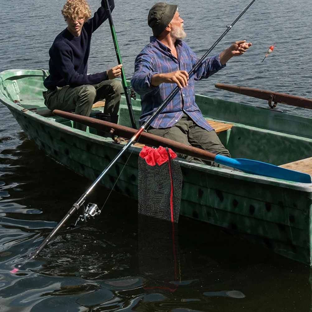 

Fish Guard Reinforcement Drawstring Pouch Baskets Holding Bag Net Catching Netting Cast of Foldable