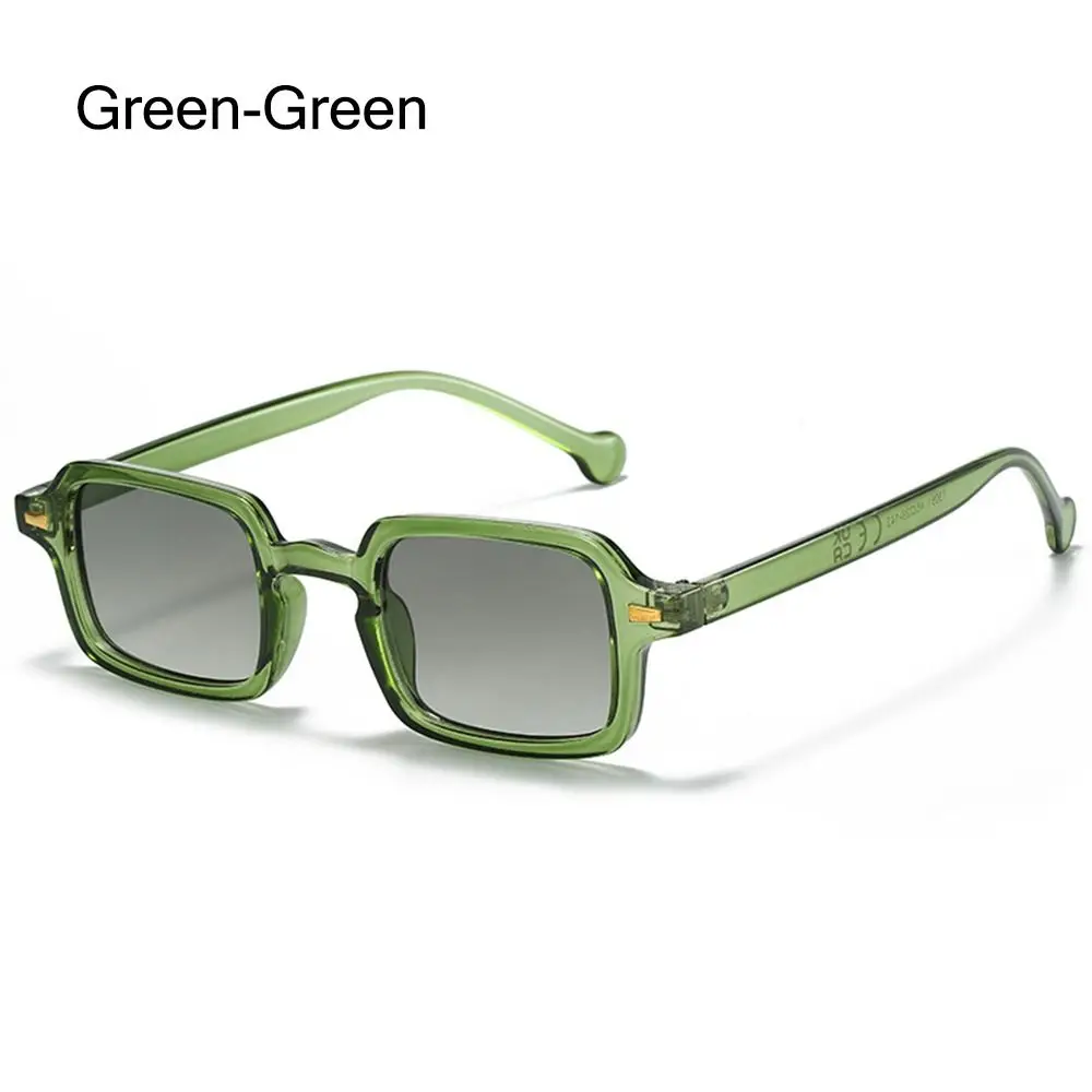 Eyewear Gradient Leopard Blue Women Shades Rivets Decoration Square Sunglasses Men Sun Glasses