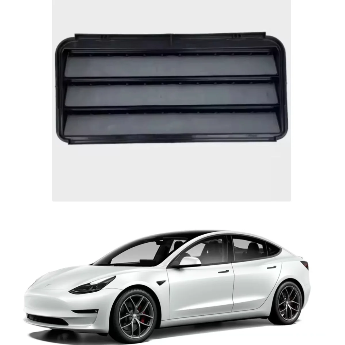 

Suitable for Tesla auto parts model3/modely back box rear fender out trend row trend grille 1098751-00-C