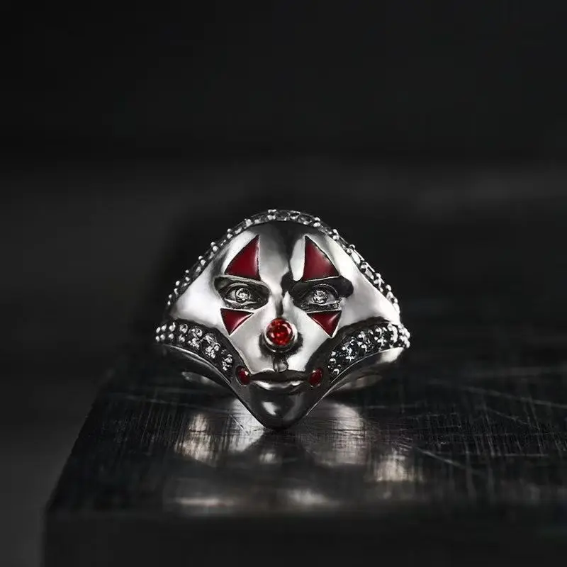 Personalized creative mask ring, Friday festival costume clown opening finger