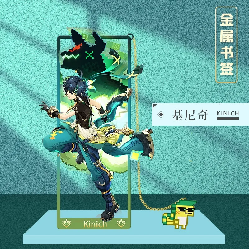 Genshin Impact Nahida Kirara Yaoyao Kinich Alhaitham Tighnari Kaveh Baizhu Metal Hollow Bookmark 8.5x3.5cm Tassel Bookmark Badge