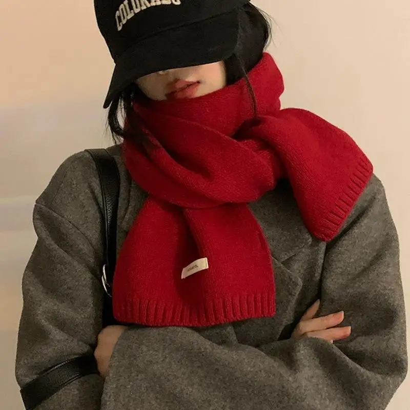 Hochwertiger Warmer Dunkelgrauer Strickschal Weicher Hautfreundlicher Stoff Perfekt für Winterliche Outdoor-Aktivitäten Tägliches Pendeln Reisen – Detail 3