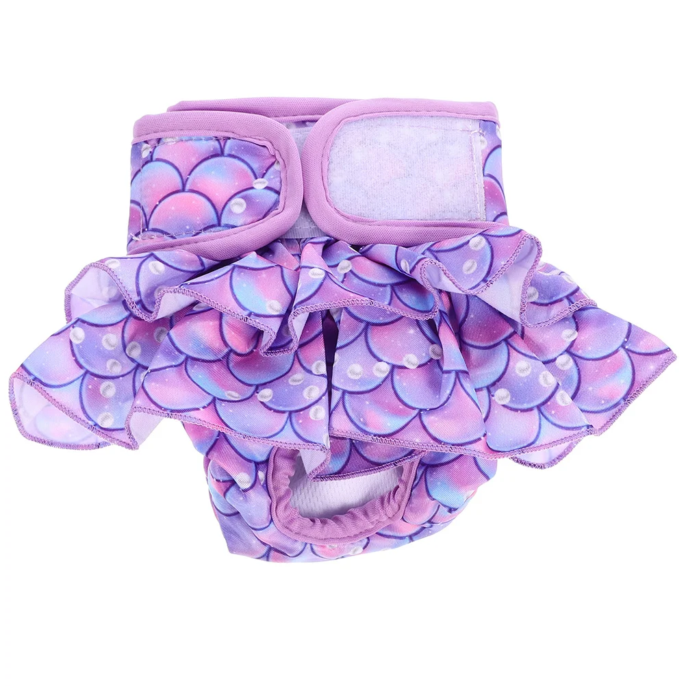 

1PCS Pet Physiological Pants Female Dog Nappies Reusable Diapers Sanitary Period Cloth for Dogs Cute Printed Comfortable Cotton