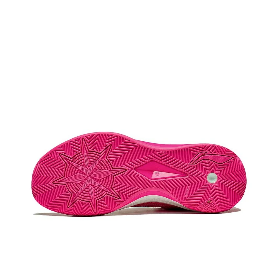 Li Ning Liren 3 V2 Pink Abrasion Resistant Breathable Low top Basketball Shoes Unisex Neon Pink ABAT073-9 view 6
