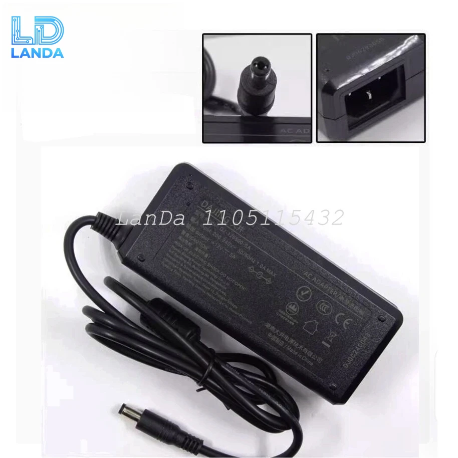 Original DAJING 12V 5A 60W AC DC Power Adapter ADP-60E2 DJ-120500-SA For TV LCD Monitor Laptop Power Supply Adaptor Charger