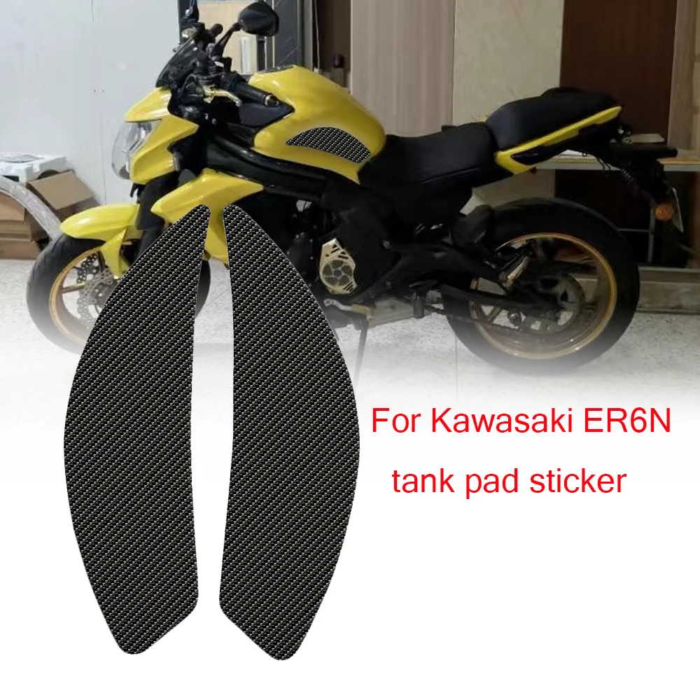 For Kawasaki ER6N Sticker Anti slip Fuel Tank Pad Side Gas Knee Grip ER-6N ER 6N 2006-2015 2010 2011 2012 2013 2014 Motorcycle