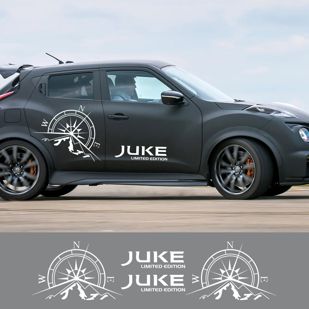 For Nissan Juke F15 F16 2011-2023 Car Door Side Stickers Graphics Compass Vinyl Film Decor Decals Auto SUV Tuning Accessories