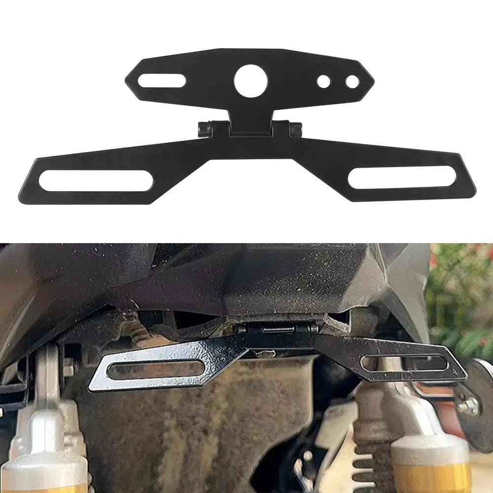Motorrad Kennzeichen Halterung Rücklicht Halterung Unterstützung Klapp Kennzeichen Rahmen Halter Halterung Universal Motorrad Zubehör