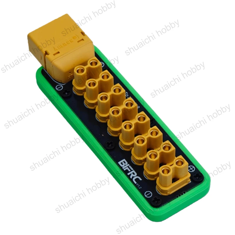 1 peça xt60 para 8 canais xt30 pdb 100a placa de distribuição de energia de corrente de carga máxima distribuidor de energia para carro rc/barco/submarino/robô