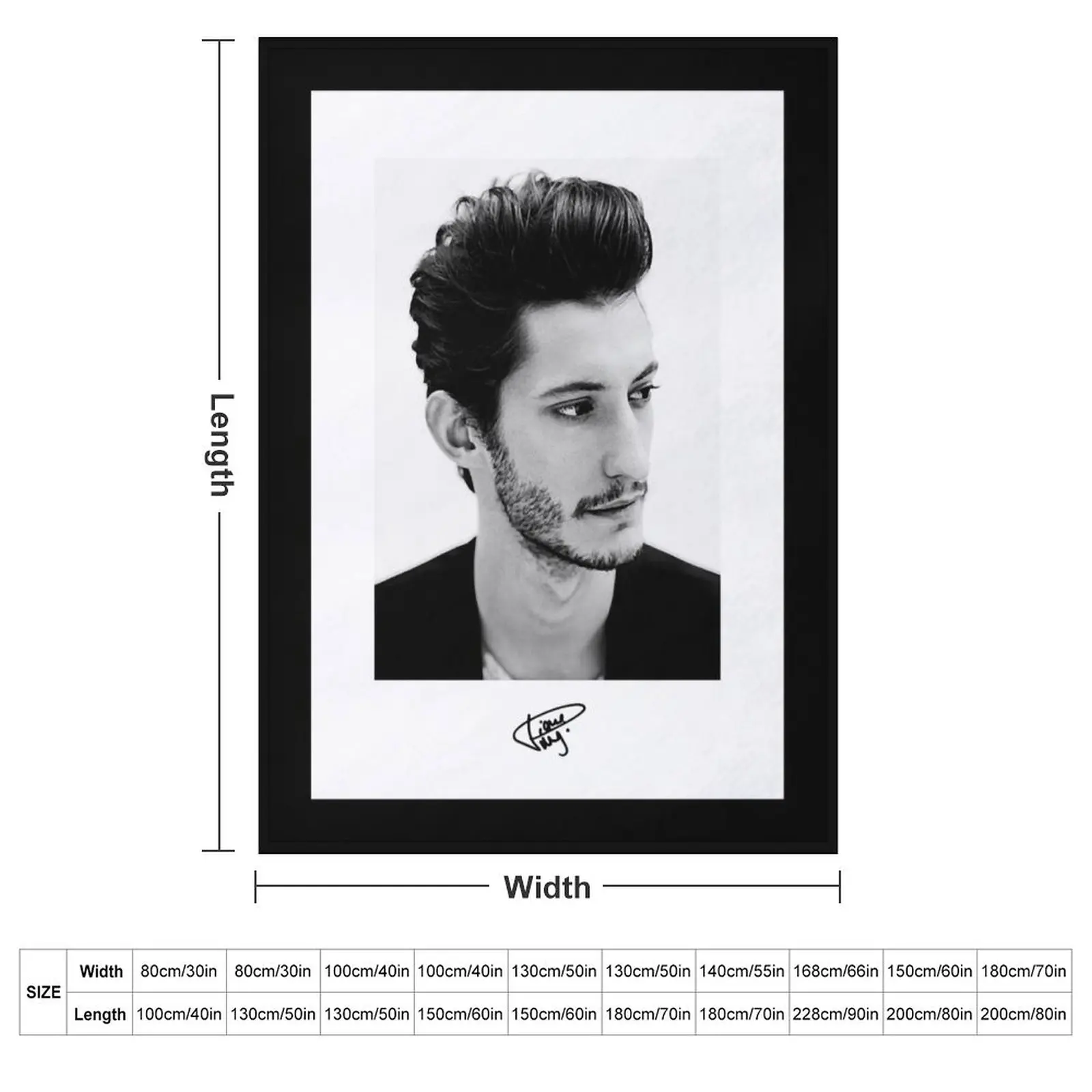 Pierre Niney French Actor Portraits Throw Blanket Bed Luxury St Flannel Extra Large Throw Hairy valentine gift ideas Blankets
