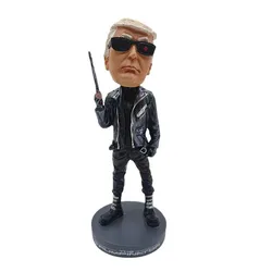 Trum Bobblehead For Interior Car Dashboard Toys Nodding Shaking Head Dolls Home Decoration
