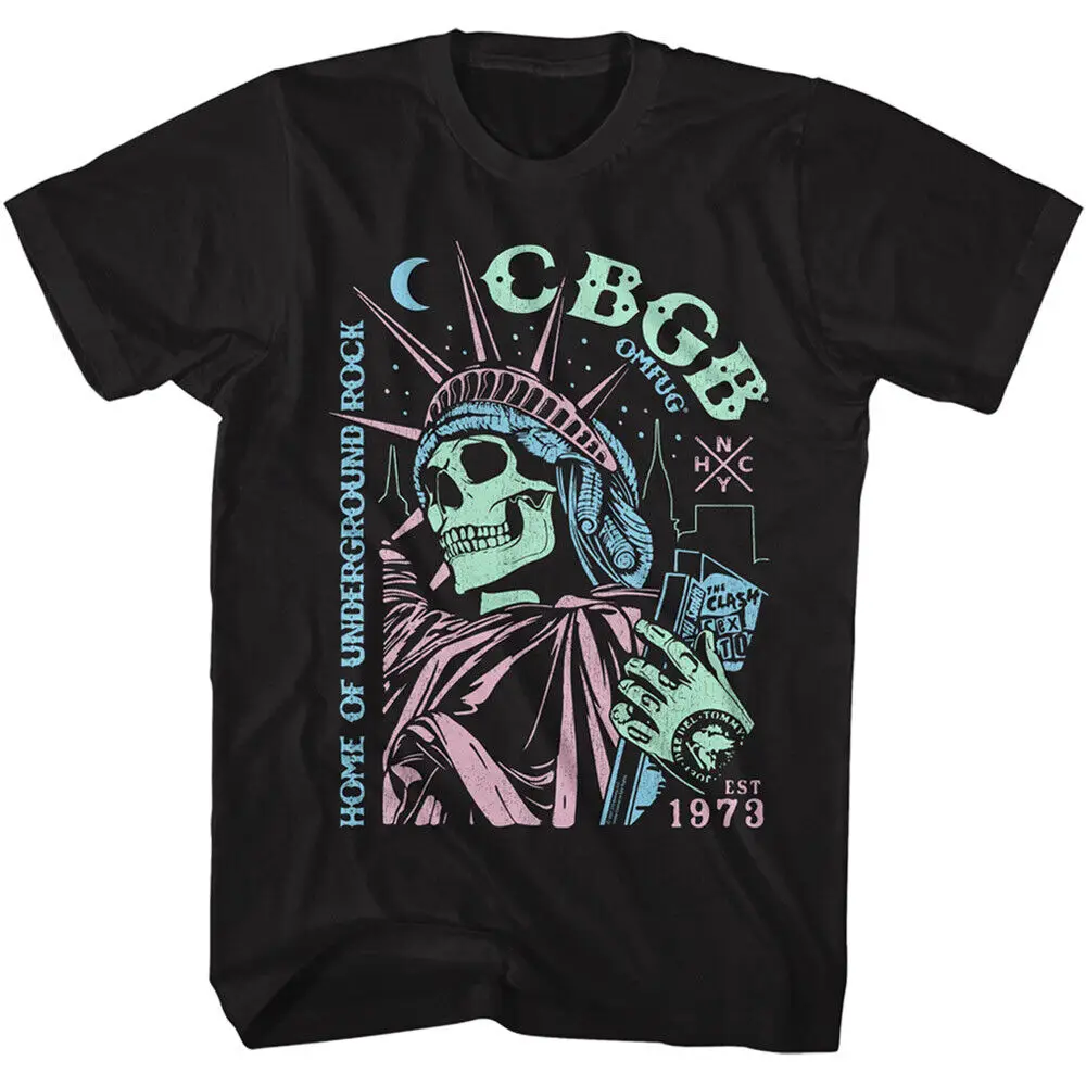 

CBGB Mens PUNK Rock T-Shirt New Night Light NYC Music Smoke Cotton SM - 2XL