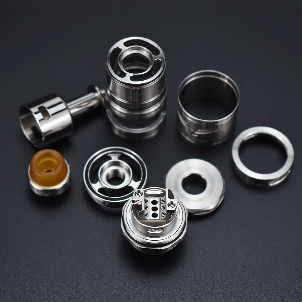 Imagem -06 - Vapor Giant Extreme Vapor V6s Rta Versão Atualizada Tanque 23 mm Bobina Única Fluxo de ar Ajustável 316ss Vape Atomizer Rdta 2023