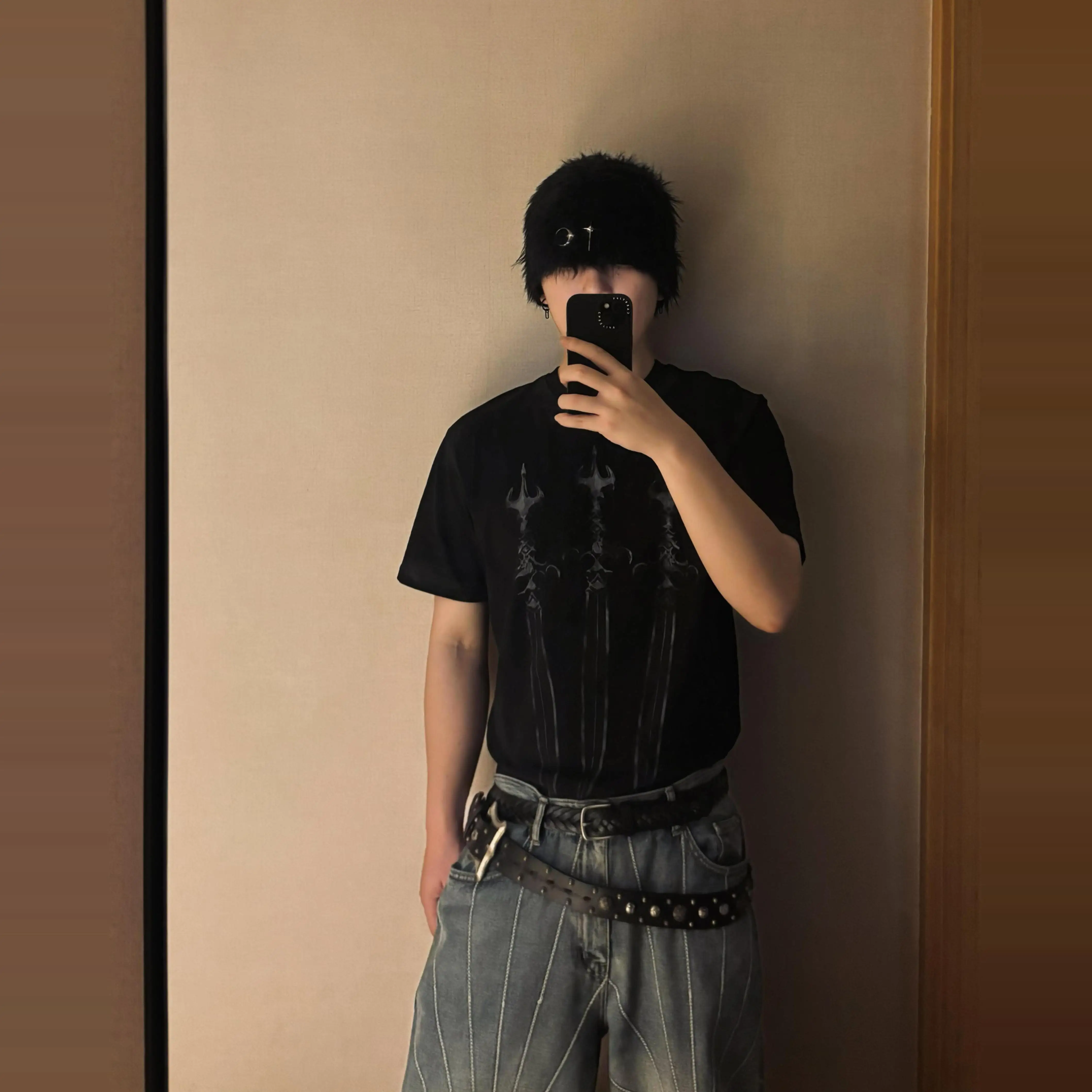 Thug Club 2026 New Niche Streetwear Brand Hand-Painted Graffiti Short-Sleeve T-Shirt Unisex Style