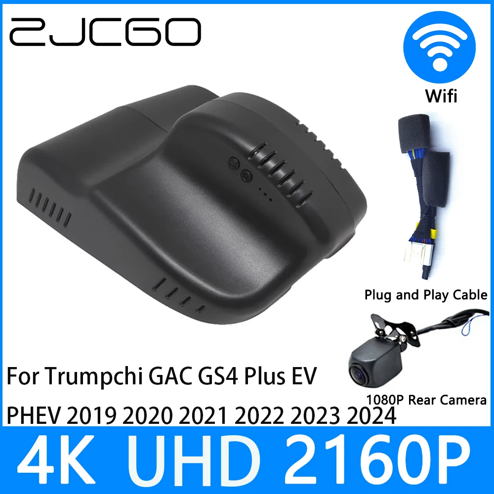 

ZJCGO Dash Cam 4K UHD 2160P Car Video Recorder DVR Night Vision for Trumpchi GAC GS4 Plus EV PHEV 2019 2020 2021 2022 2023 2024