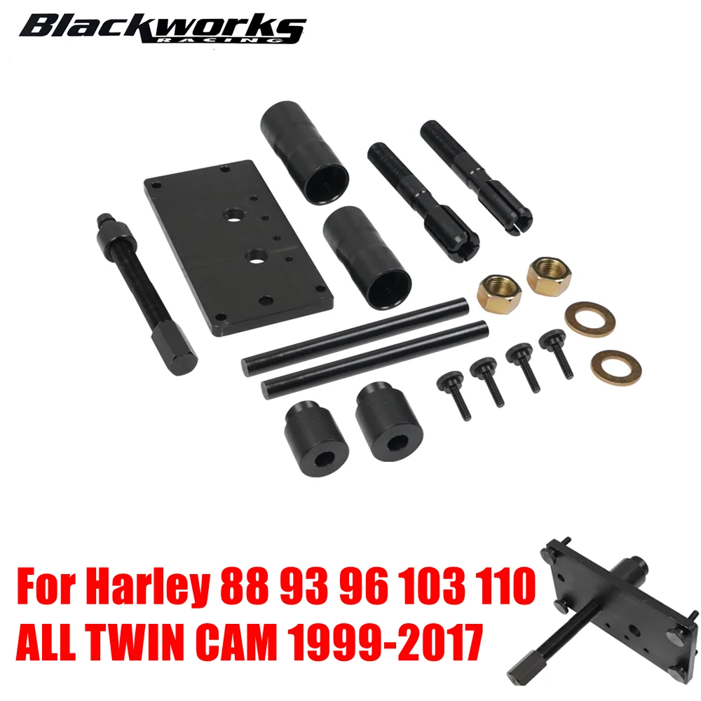 

Набор инструментов для установки и съемника внутреннего подшипника CAM, совместимый с Harley 88 93 96 103 110 All Twin CAM 1999-2017 гг.