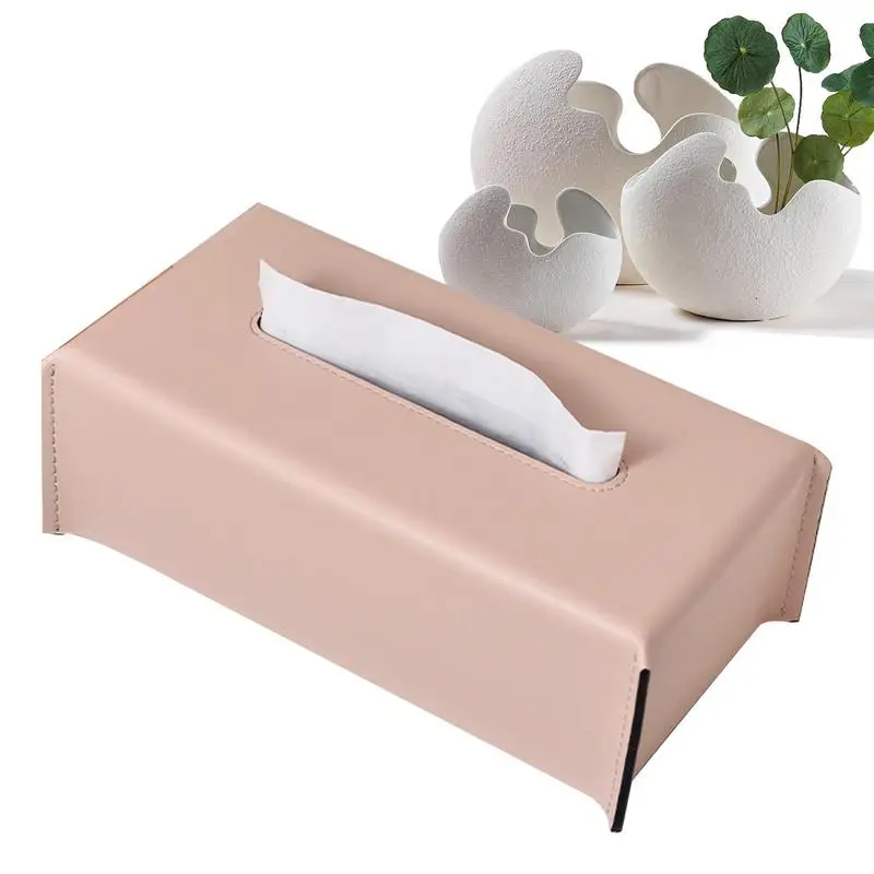 

Wet Wipes Dispenser Box Leather Cover Case for Wipes Portable Rectangular Desktop Multi-purpose Solid Color Creative Napkin